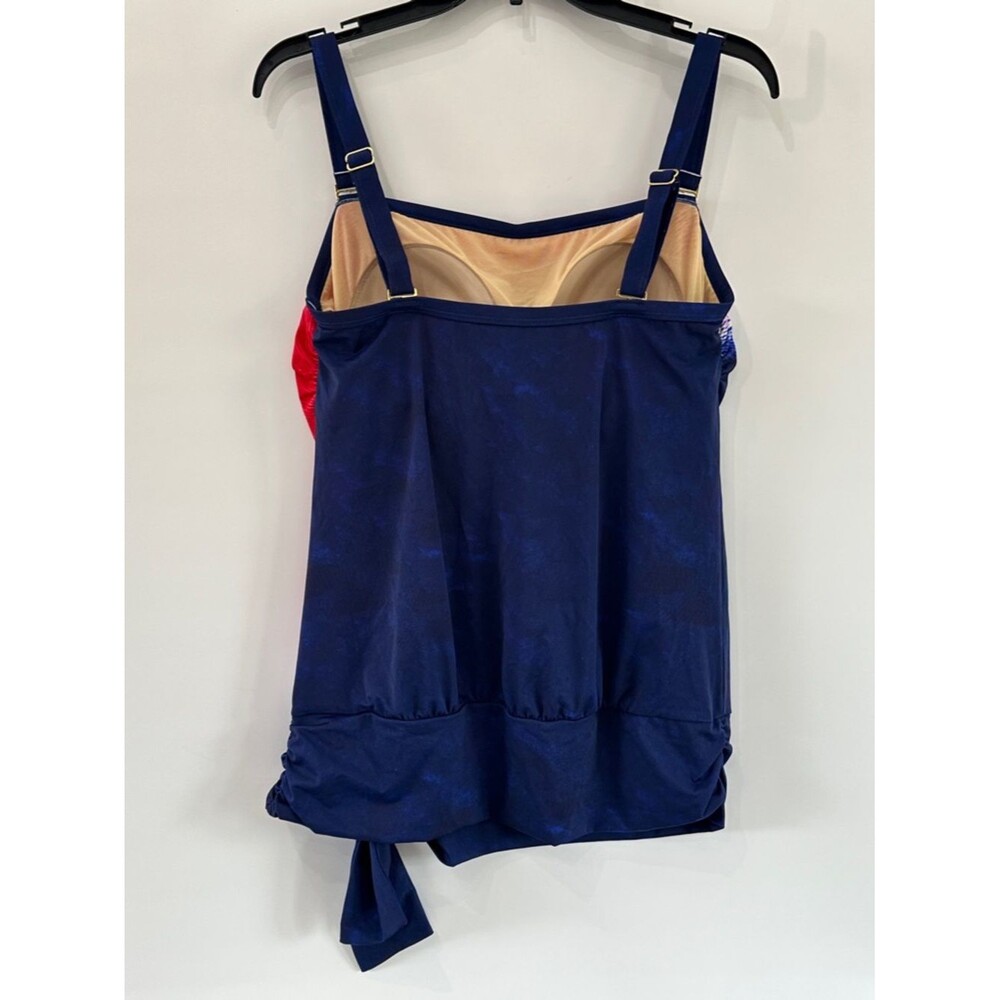 Kim Gravel X Swimsuits For All Bandeau Blouson Tankini 2pc Set NWOT Size 10 - Picture 7 of 13